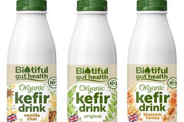 biotiful organic kefir drinks