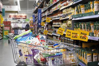 Morrisons supermarket aisle shopper basket trolley price cuts promo discount (7)