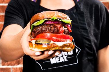 cultured meat burger