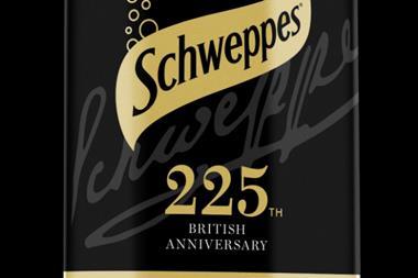 Schweppes tonic water 225th anniversary bottle