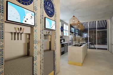 Self-service frozen yoghurt machines