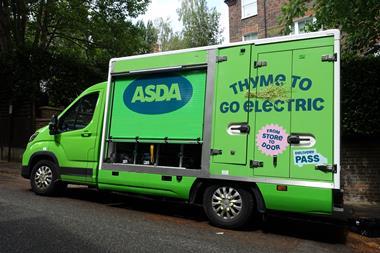 electric van supply chain online delivery asda