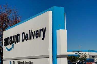 Amazon warehouse sign