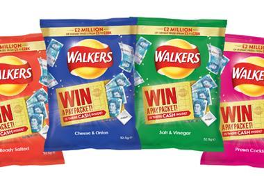 Walkers core crisp range with 2017 Pay Packet promo