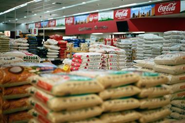 asian supermarket rice