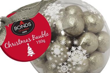 Bonds Silver chocolate bauble