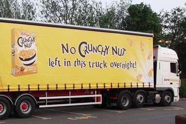 kellogg's crunchy nut lorry