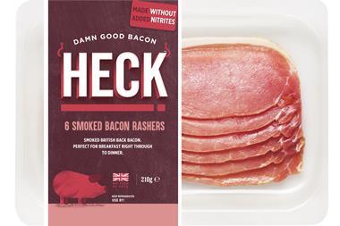 Heck Smoked British Back Bacon pack