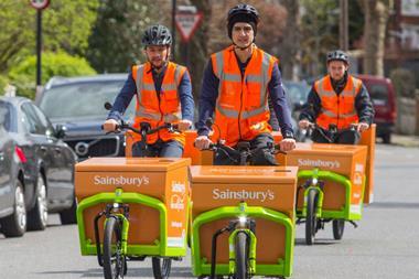 Sainsburys electric cargo bike trial2 web