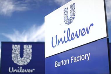 unilever burton factory sign