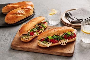tesco finest sub rolls with hot honey
