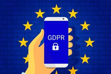 GDPR data legislation generic picture with mobile phone