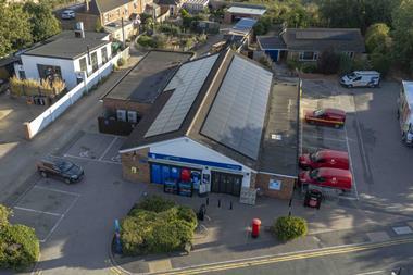 Billinghay Food Store drone shot