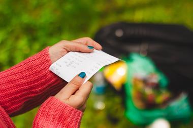 Food prices receipt