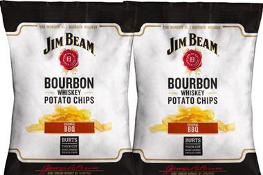 Burts Chips Jim Beam