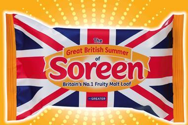 Soreen with Union Jack packaging