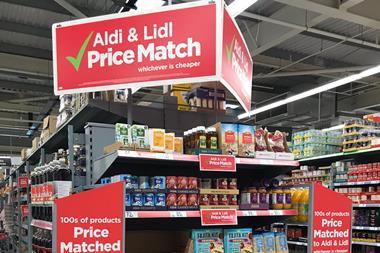 Asda Aldi Lidl price match