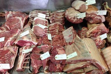 Meat on display at The Butchery