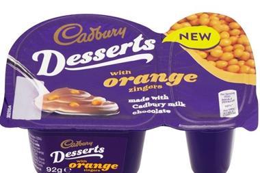 Cadbury dessert with orange