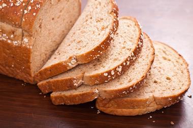 Sliced bread loaf