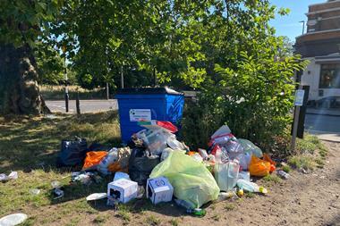 Litter rubbish bins