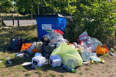 Litter rubbish bins