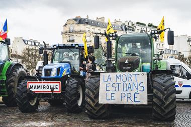 farming protests france tractor politics