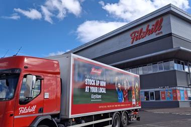 Budweiser branded truck