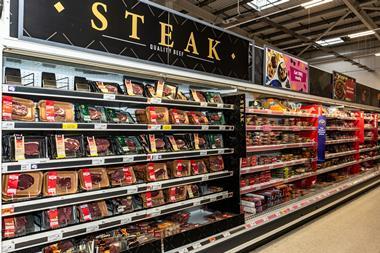 Sainsburys steak meat aisle Sutton Credit Nova Photo Atelier