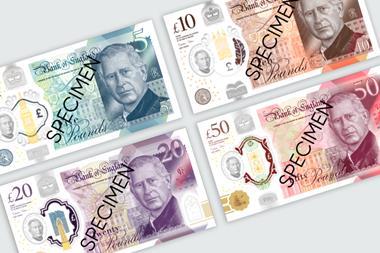 new king charles bank notes money