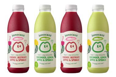 Innocent fruit and veg smoothies