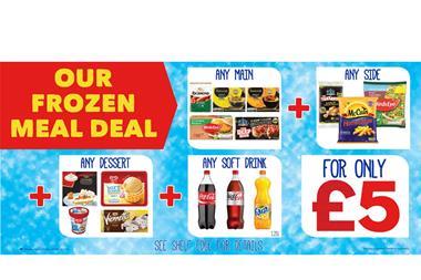 One Stop frozen meal deal