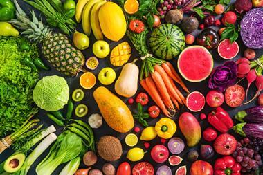 fruit veg organic rainbow