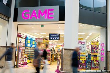 Game store high street shopping centre