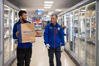 tesco whoosh delivery store colleague