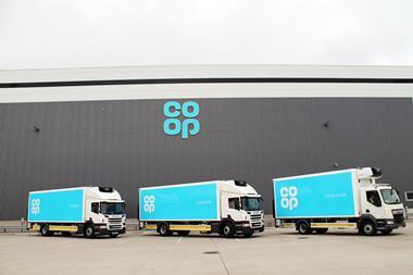 Co-op lorries lorry wholesale supply dc