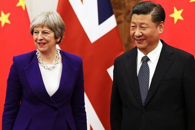 Theresa May china - one use only