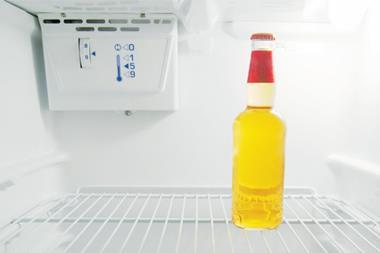 single beer in the fridge