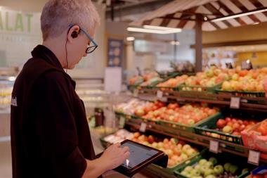 freshflow fresh foods app in store checking produce