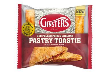 Ginsters - BBQ Pulled Pork & Cheddar Pastry Toastie - 2100x1400