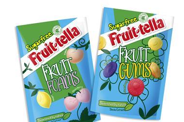 Fruittella sugar free gums and foams