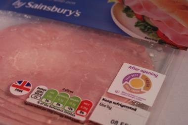 sainsburys Ham Label on pack web