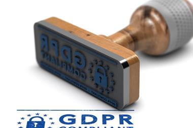 GDPR compliant stamp data protection privacy