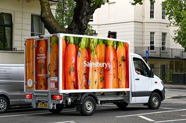 Sainsbury's van delivery