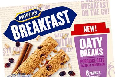 McVities Breakfast Oaty Breaks Raisin  Cinnamon