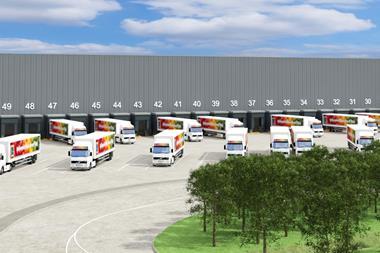 aldi lorries distribution centre cardiff