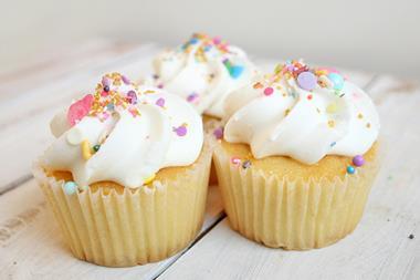 cupcakes with rainbow sprinkles