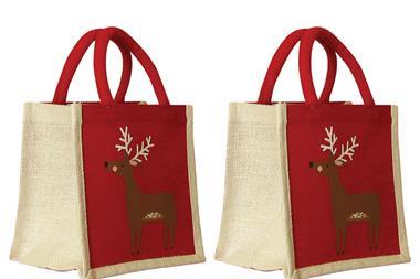 M&S reuseable Reindeer bag