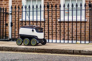 Starship Technologies robot delivery vehicle
