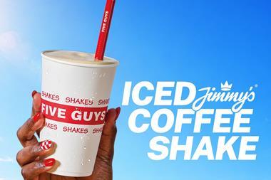 Five Guys x Jimmy's Iced Coffee milkshake